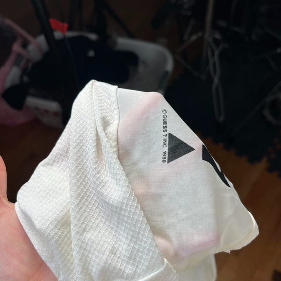 Guess logo vintage cream track running top - Picture 5 of 8